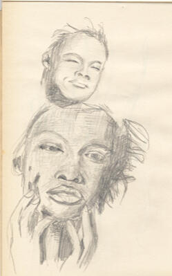 Faces hand Faces hand