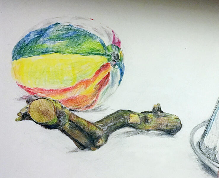 Wood and paper baloon Wood and paper baloon